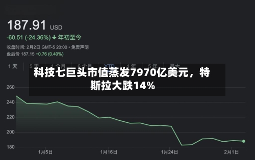 科技七巨头市值蒸发7970亿美元，特斯拉大跌14%-第2张图片