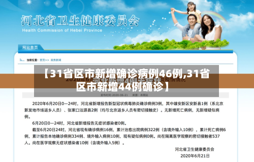 【31省区市新增确诊病例46例,31省区市新增44例确诊】