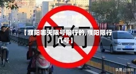 【濮阳哪天限号限行的,濮阳限行几号】-第3张图片