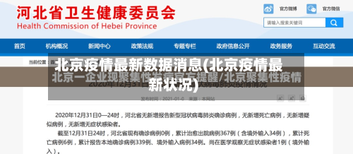 北京疫情最新数据消息(北京疫情最新状况)