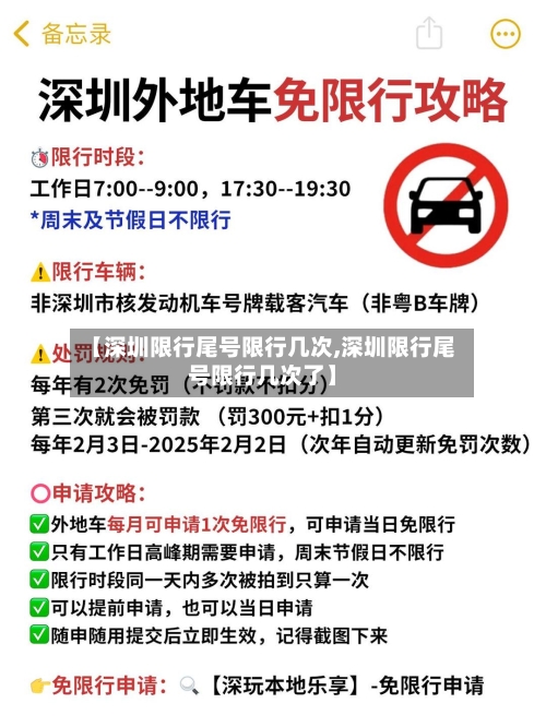 【深圳限行尾号限行几次,深圳限行尾号限行几次了】