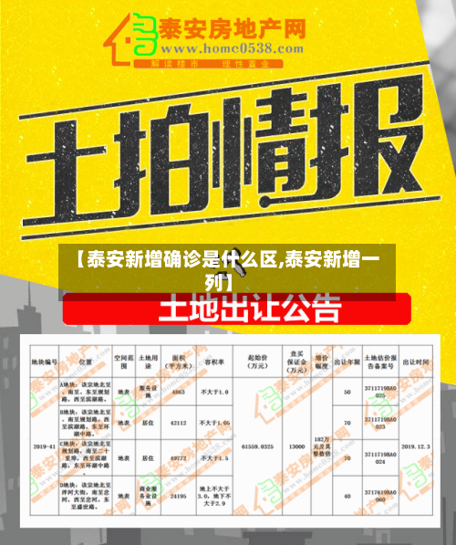 【泰安新增确诊是什么区,泰安新增一列】-第2张图片