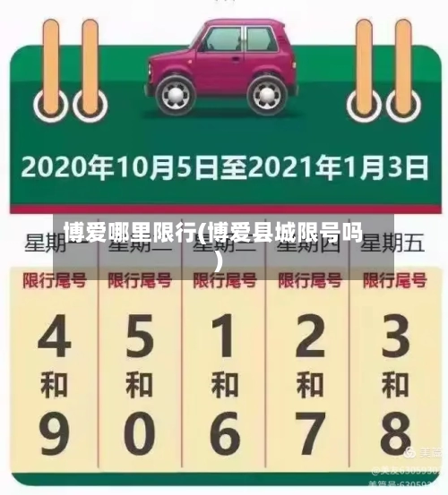博爱哪里限行(博爱县城限号吗)-第3张图片