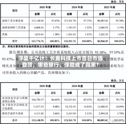 浮盈千亿计！长鑫科技上市首日市值登顶，哪些银行、保险成了赢家？-第2张图片