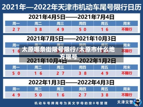 太原哪条街限号限行/太原市什么地方限号-第2张图片