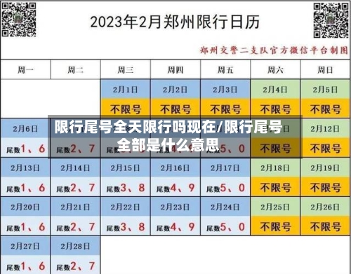 限行尾号全天限行吗现在/限行尾号全部是什么意思-第2张图片