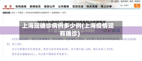 上海现确诊病例多少例(上海疫情现有确诊)-第2张图片