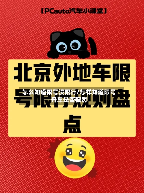 怎么知道限号没限行/怎样知道限号开车是否被罚-第3张图片