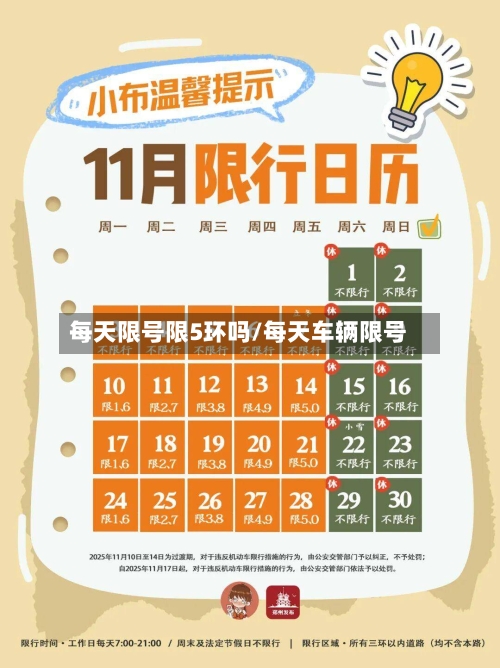 每天限号限5环吗/每天车辆限号-第1张图片